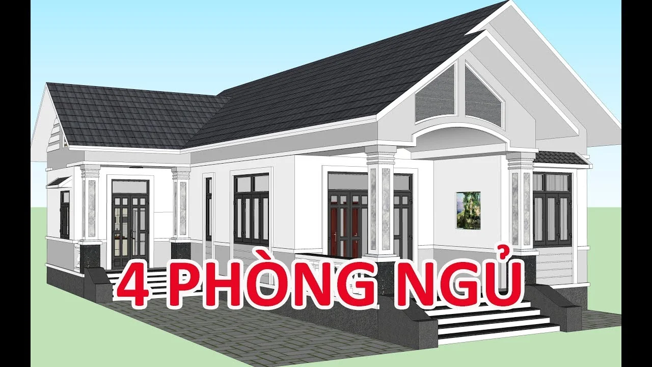 49 Mẫu nhà cấp 4 chữ L mái tôn đẹp đơn giản chi phí thấp